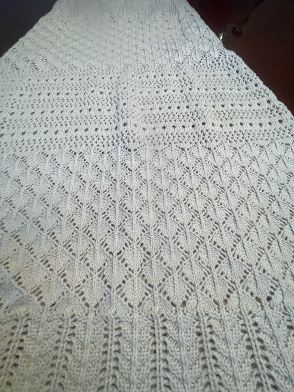 House of Harlow 1960 Cream Crochet Knit Maxi Skirt Size M Coastal Quiet Luxury - Picture 3 of 8